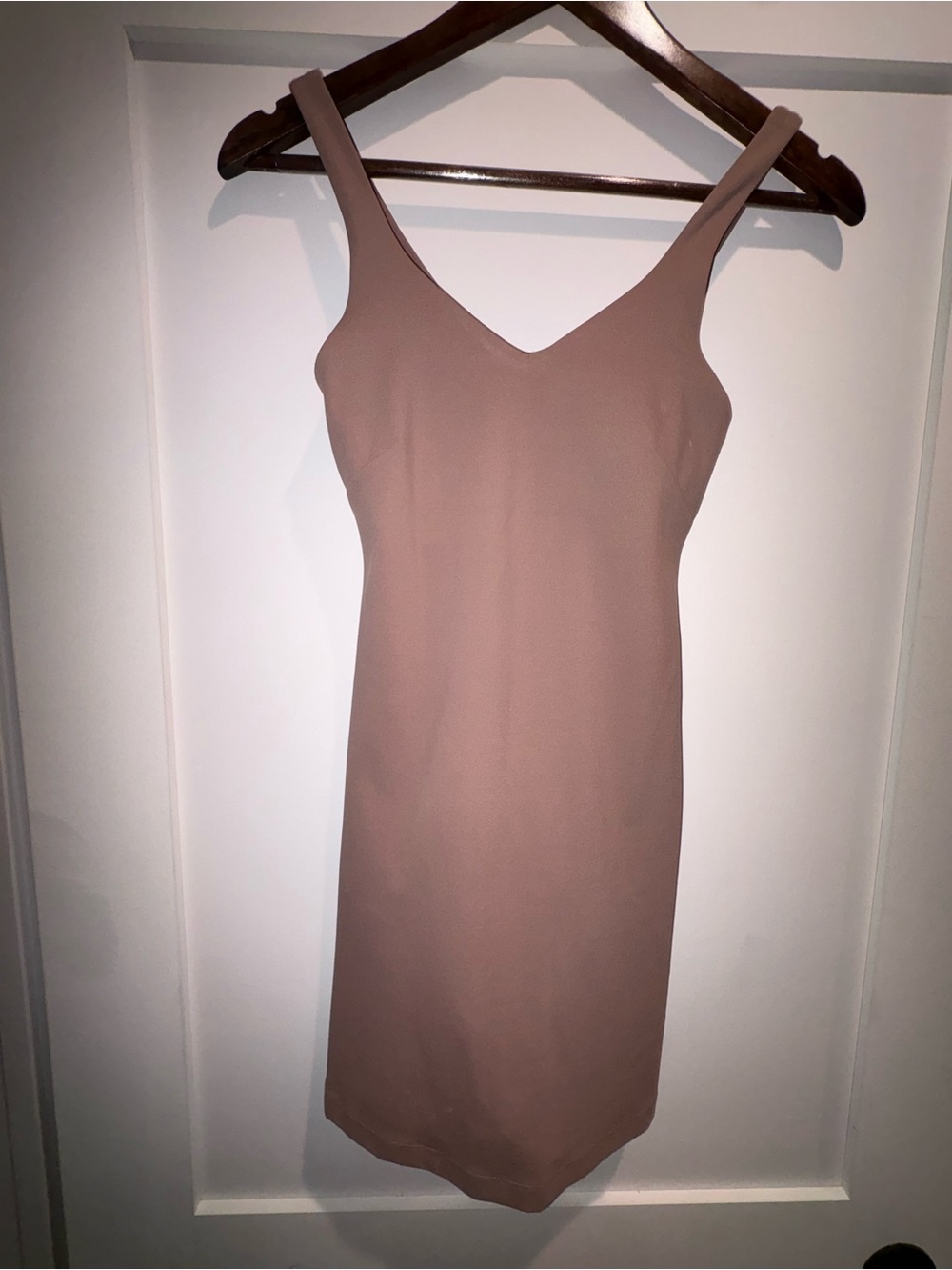 lululemon athletica V-Neck Mini Dress in Mauve